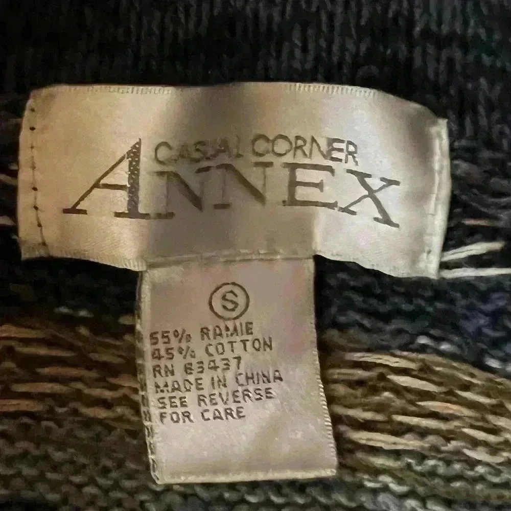 Casual Corner Annex Women's Sz S Zip Up Knit Cardigan - Picture 3 of 5